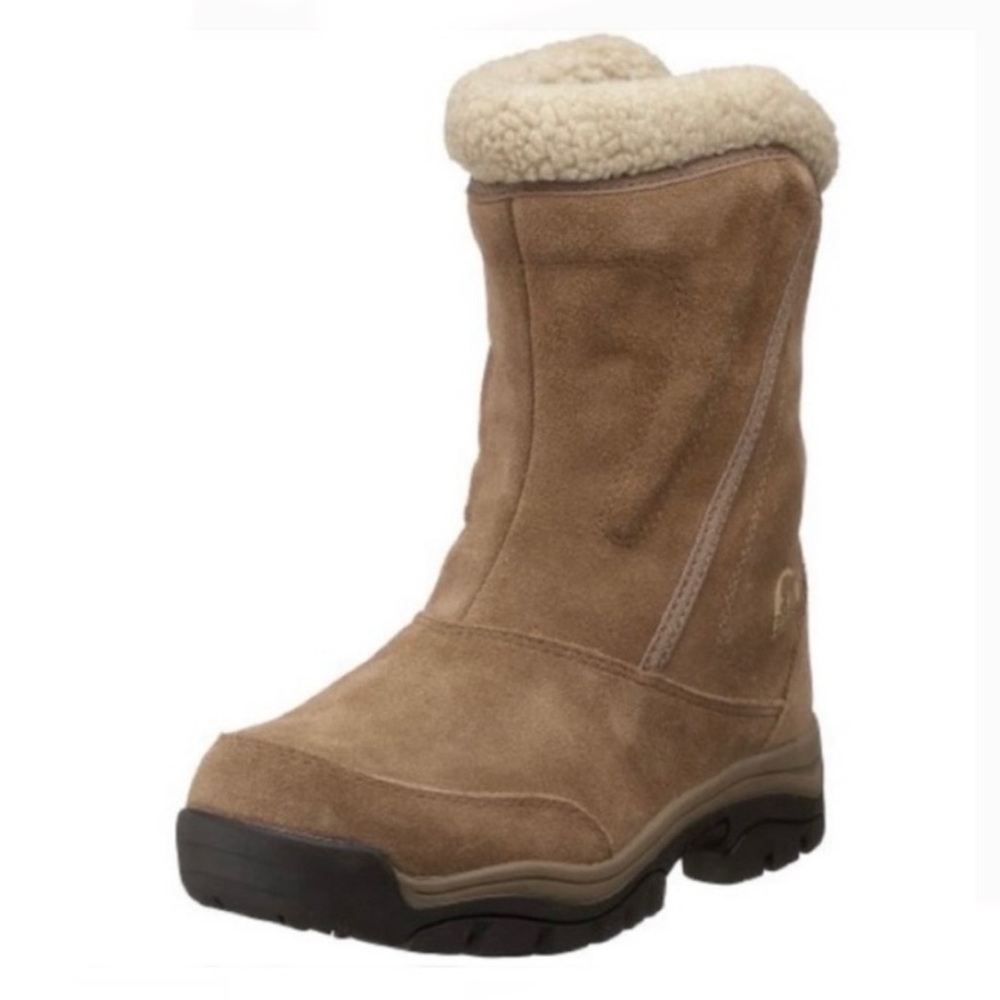 Sorel Women’s Water Fall Insulated Tan-Brown Suede Leather Winter Snow Boot Sz 7
